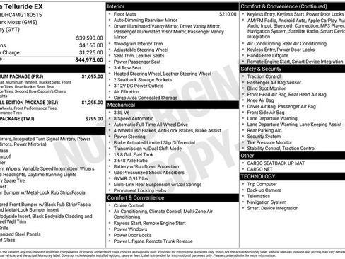 Certified 2021 Kia Telluride EX w/ EX Premium Package image 6