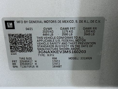 Used 2021 Chevrolet Equinox LT FWD image 12