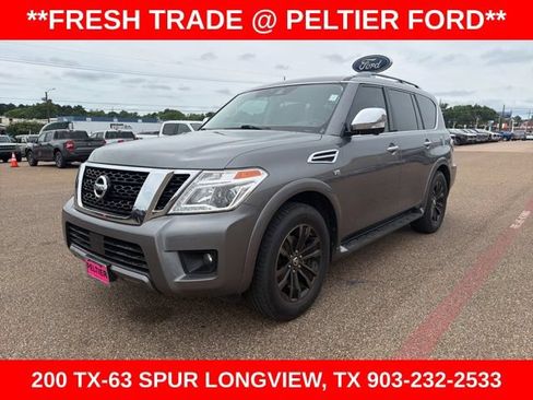 Used 2019 Nissan Armada Platinum w/ Captain's Chairs Package RWD image 3