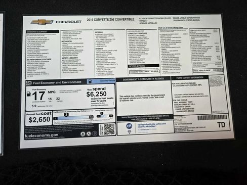 Used 2019 Chevrolet Corvette Z06 image 4