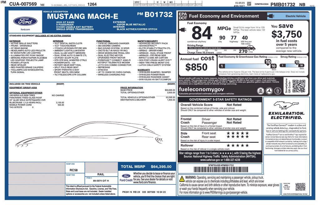 Used 2023 Ford Mustang Mach-E GT AWD/4WD image 2