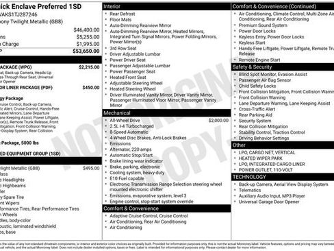 New 2026 Buick Enclave Preferred w/ Power Package AWD/4WD image 25