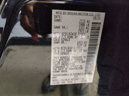 Used 2020 Nissan Pathfinder S AWD/4WD image 33