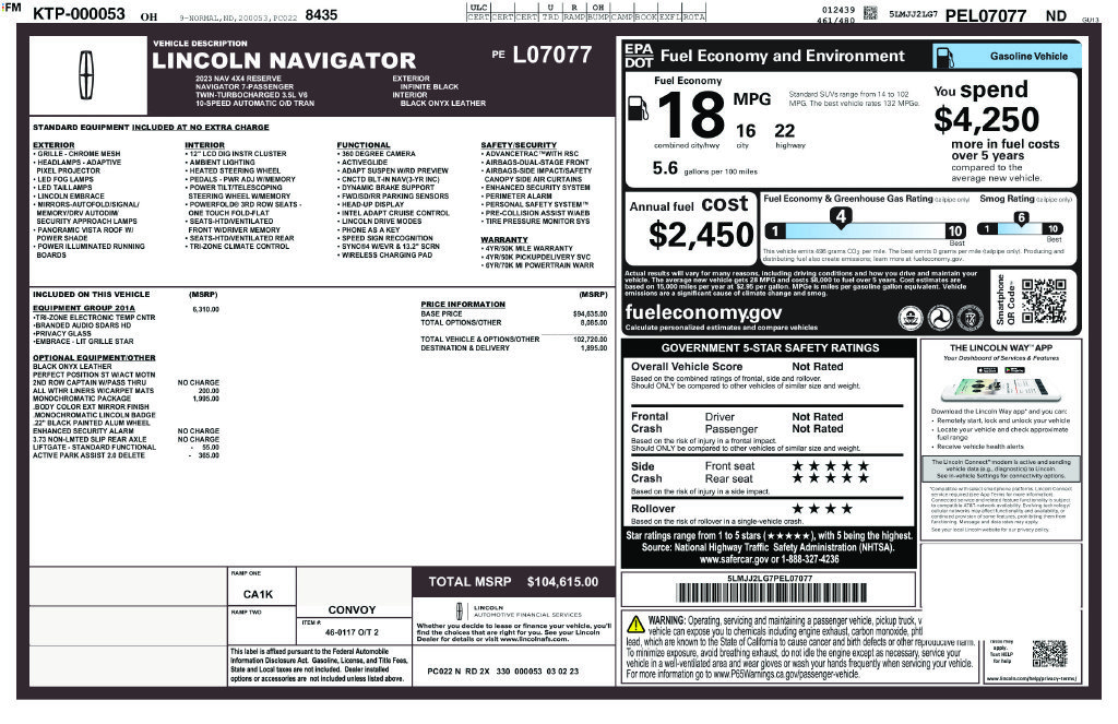 Used 2023 Lincoln Navigator Reserve AWD/4WD image 33