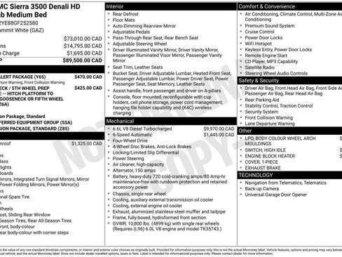 Used 2016 GMC Sierra 3500 Denali w/ Driver Alert Package AWD/4WD image 3