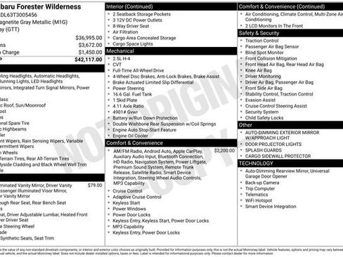 Certified 2026 Subaru Forester Wilderness AWD/4WD image 38