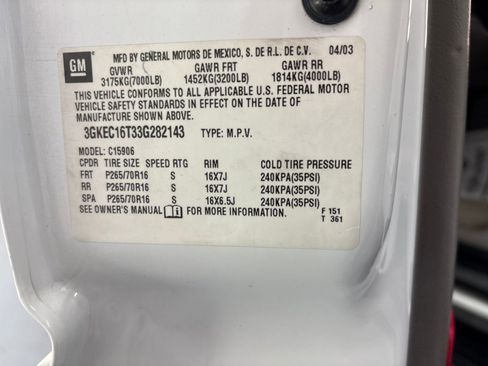 Used 2003 GMC Yukon XL SLT w/ 1SC Preferred Equipment Group image 18
