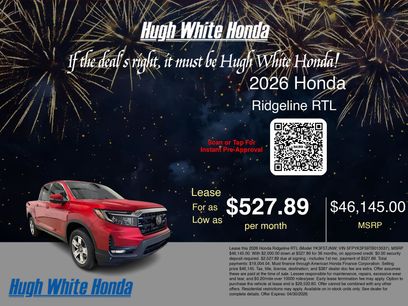 New 2026 Honda Ridgeline RTL