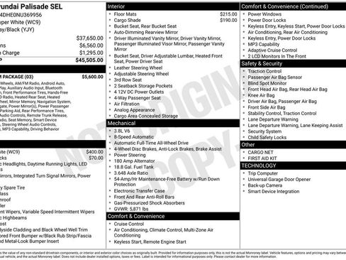 Used 2022 Hyundai Palisade SEL w/ Premium Package AWD/4WD image 2
