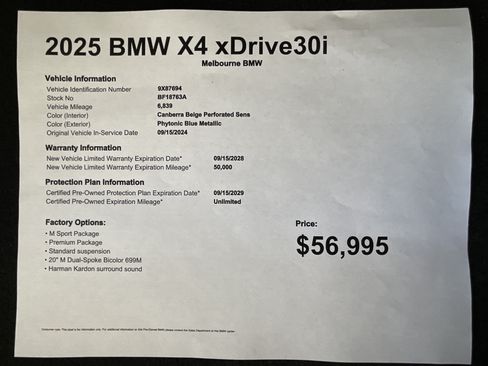 Certified 2025 BMW X4 xDrive30i w/ Premium Package AWD/4WD image 35