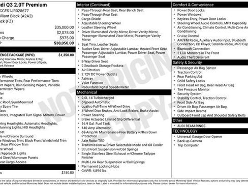 Used 2018 Audi Q3 2.0T Premium w/ Convenience Package image 39