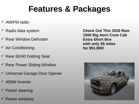 Used 2026 RAM 1500 Big Horn AWD/4WD image 8