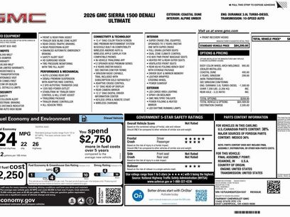 New 2026 GMC Sierra 1500 Denali Ultimate