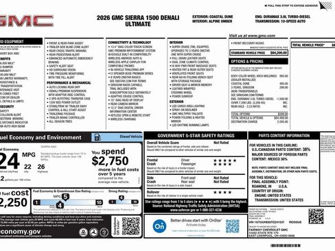 New 2026 GMC Sierra 1500 Denali Ultimate image 4