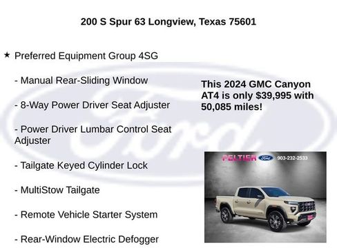 Used 2024 GMC Canyon AT4 w/ Technology Package AWD/4WD image 5
