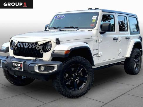 Used 2023 Jeep Wrangler Unlimited Sahara w/ LED Lighting Group AWD/4WD image 1
