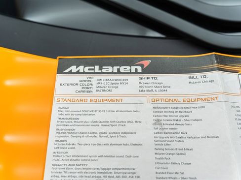 Used 2014 McLaren MP4-12C Spider RWD image 32
