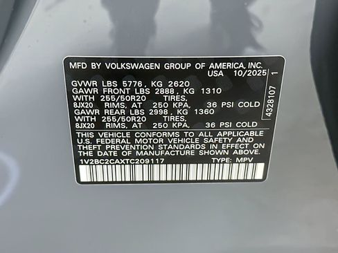 New 2026 Volkswagen Atlas Cross Sport SEL AWD/4WD image 27