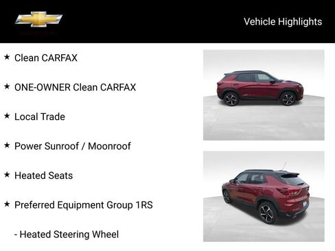 Certified 2023 Chevrolet TrailBlazer RS w/ Sun and Liftgate Package AWD/4WD image 19