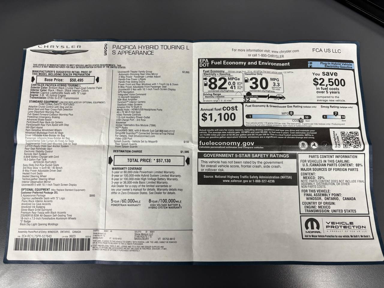 Used 2023 Chrysler Pacifica Touring-L w/ Uconnect Theater Family Group FWD image 42