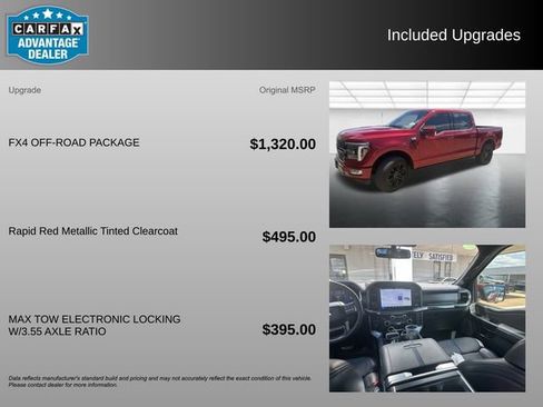 Used 2025 Ford F150 Platinum w/ FX4 Off-Road Package AWD/4WD image 3