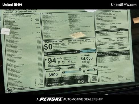 New 2026 BMW i4 xDrive40i w/ M Sport Package AWD/4WD image 15