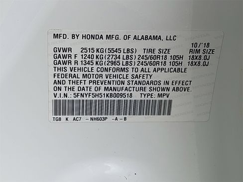 Used 2019 Honda Pilot EX-L image 39