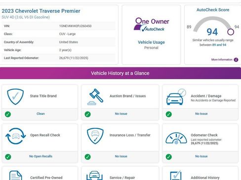 Certified 2023 Chevrolet Traverse Premier image 3