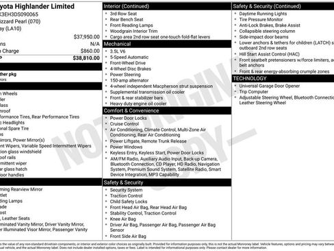 Used 2013 Toyota Highlander Limited FWD image 8