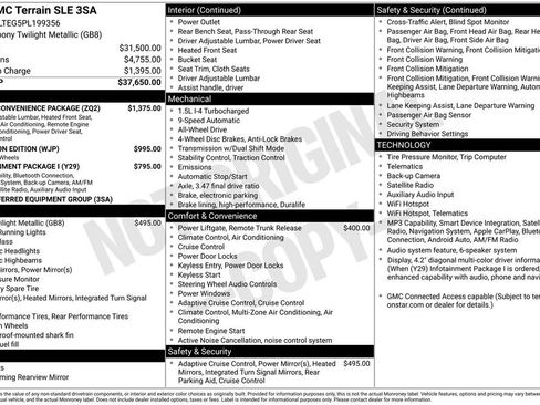Certified 2023 GMC Terrain SLE w/ Driver Convenience Package AWD/4WD image 17