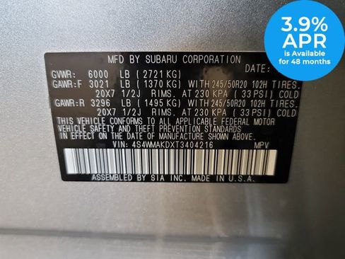 New 2026 Subaru Ascent Touring AWD/4WD image 30