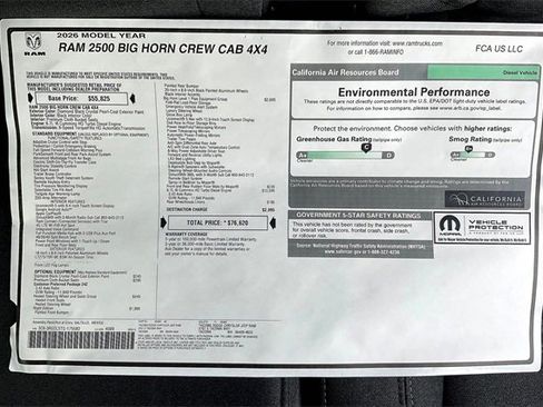 New 2026 RAM 2500 Big Horn image 14