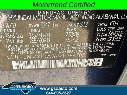 Used 2021 Hyundai Santa Fe SE AWD/4WD image 38
