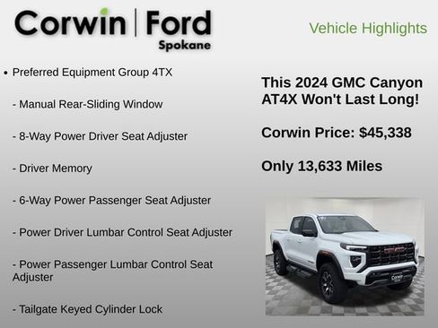Used 2024 GMC Canyon AT4X image 6