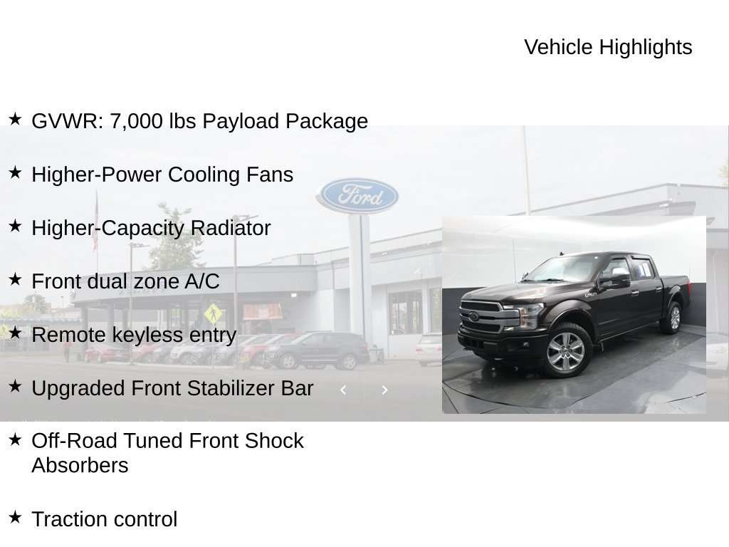 Used 2018 Ford F150 Platinum w/ Technology Package AWD/4WD image 18