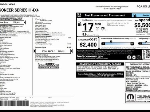 Used 2022 Jeep Wagoneer Series III w/ Flexible Seating Group image 3