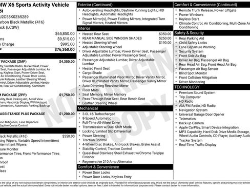 Used 2019 BMW X6 xDrive35i w/ M Sport Package image 2