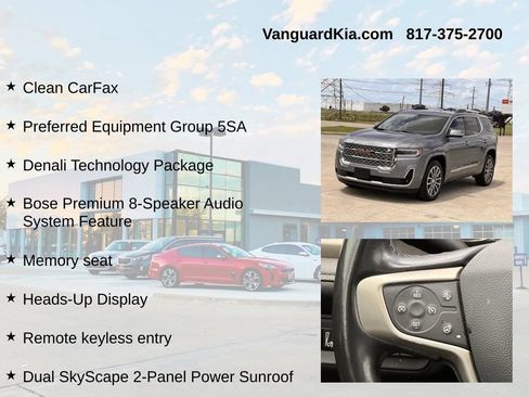 Used 2021 GMC Acadia Denali w/ Denali Technology Package FWD image 6
