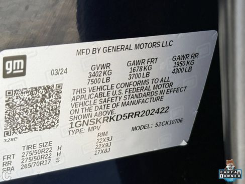 Used 2024 Chevrolet Tahoe RST w/ Luxury Package AWD/4WD image 30