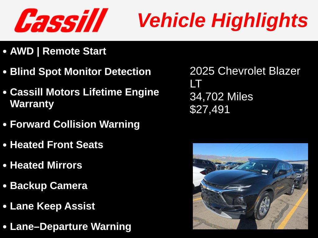 Used 2025 Chevrolet Blazer LT AWD/4WD image 3