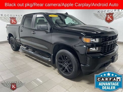 Used 2021 Chevrolet Silverado 1500 Custom w/ Rally Edition AWD/4WD image 1
