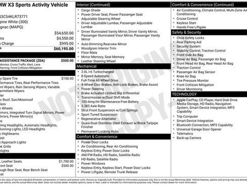 Used 2019 BMW X3 M40i w/ Driving Assistance Package image 13
