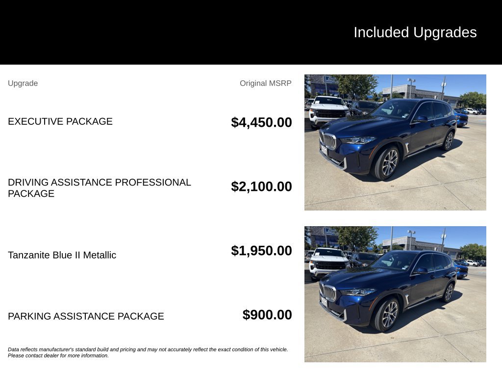Used 2024 BMW X5 xDrive40i w/ Executive Package AWD/4WD image 5
