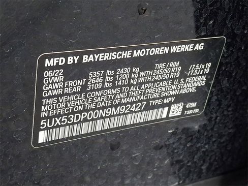 Used 2022 BMW X3 xDrive30i w/ Premium Package 2 image 29