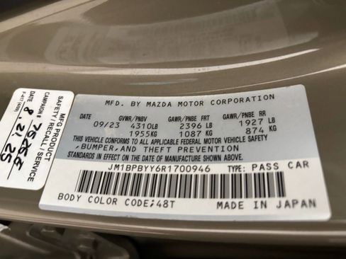 Certified 2024 MAZDA MAZDA3 s image 28