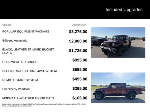 Used 2021 Jeep Gladiator Overland w/ Popular Equipment Package AWD/4WD image 6