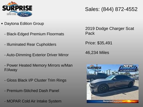 Used 2019 Dodge Charger Scat Pack w/ Daytona Edition Group RWD image 6