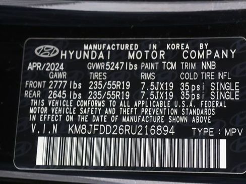 Used 2024 Hyundai Tucson Limited AWD/4WD image 29