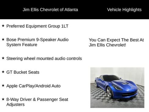 Used 2019 Chevrolet Corvette Stingray Coupe w/ 1LT image 5