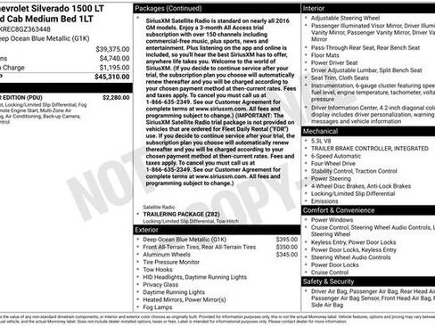 Used 2016 Chevrolet Silverado 1500 LT w/ All Star Edition AWD/4WD image 4